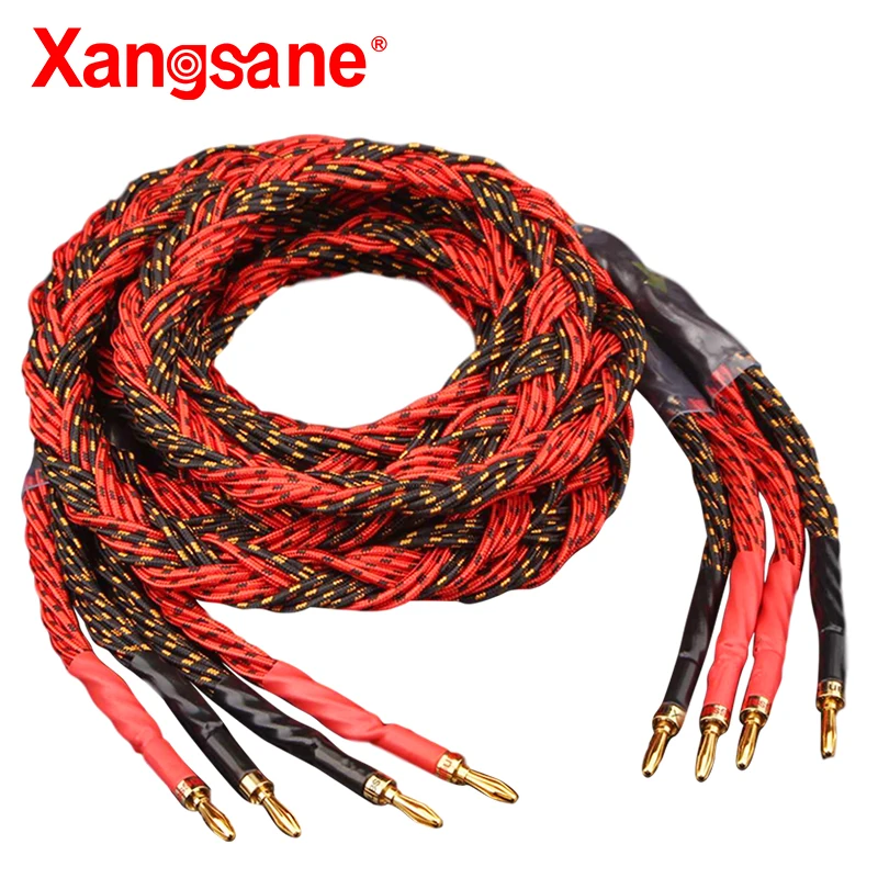 Кабель для аудиоколонок xangвпадина из бескислородной меди (OFC) кабель Hi-Fi