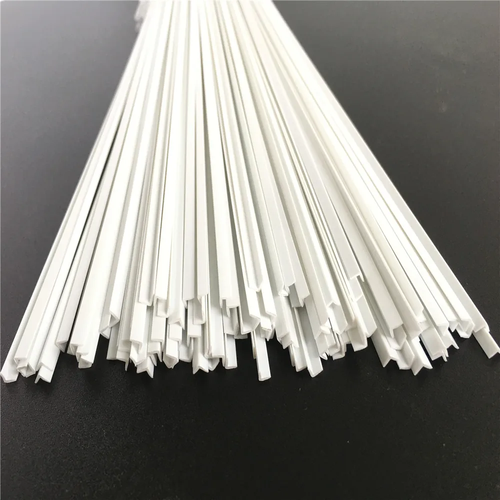 100pcs Scale ABS Smooth L-shape special Shape Dia 2mm 3mm 4mm Length 50cm Bar For Architectural Model Layout Making Materials | Игрушки и