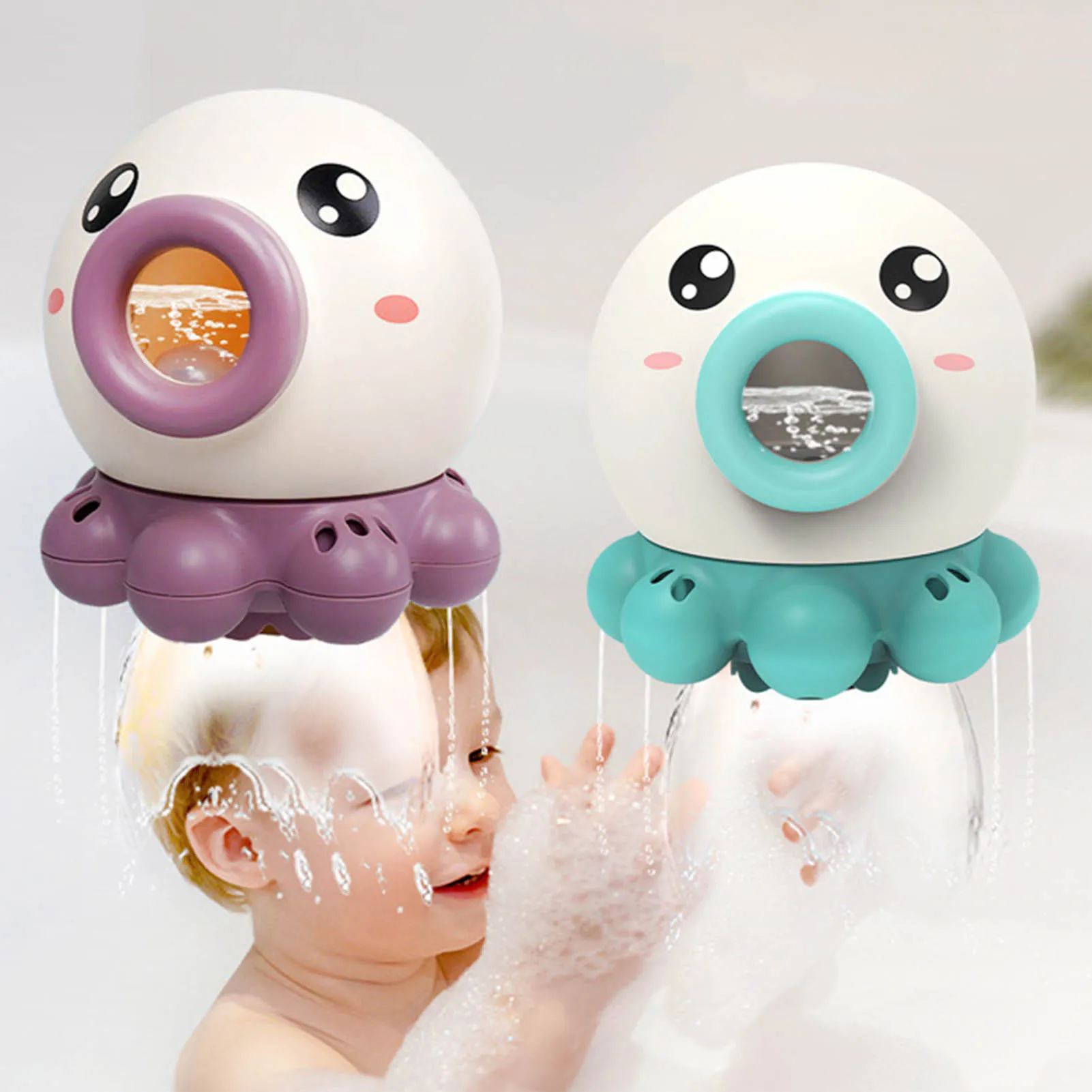 Детский милый вращающийся осьминог распылитель воды спринклер детская игрушка