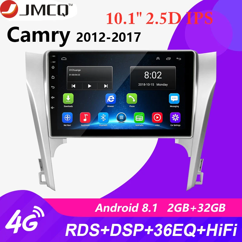 Автомагнитола 2 Din на Android 8 1 для Toyota Camry 50 55 2012 2017 гб + 32 GPS навигатор головное
