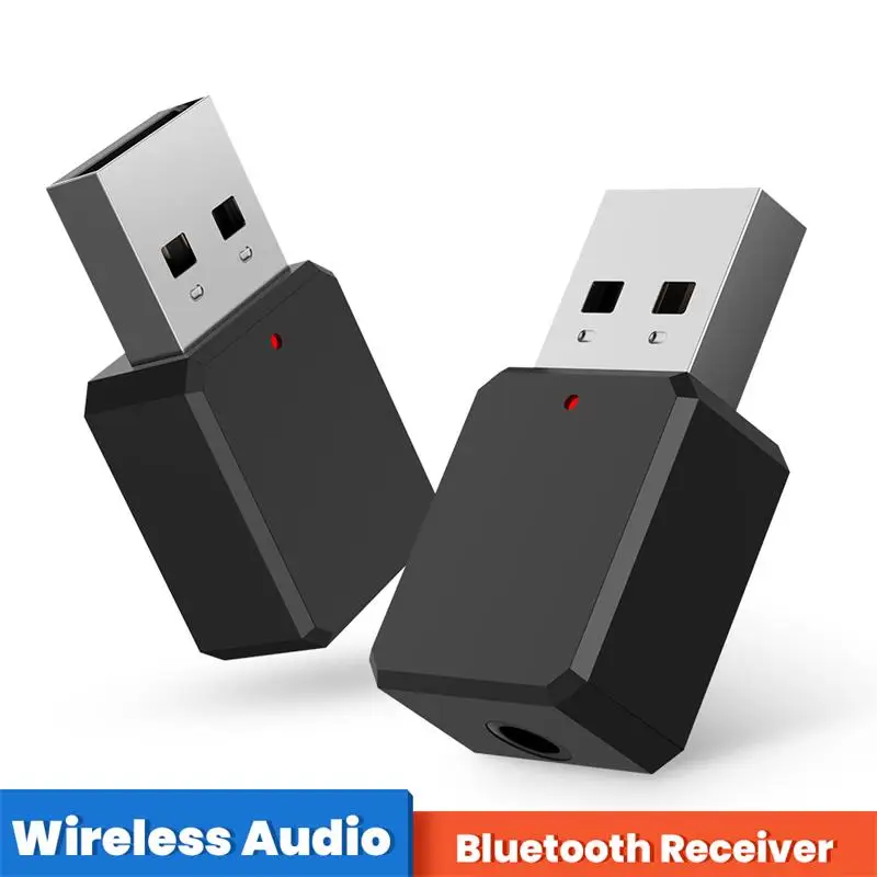 

USB беспроводной Bluetooth 5,1 аудио приемник адаптер двойной Выход AUX Автомобильный USB стерео аудио адаптер Музыкальные динамики с микрофоном