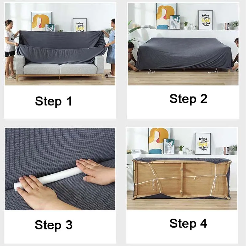 

Elastic Sofa Stretch Slipcovers Sofa Sectional Cover for Living Room Couch Cover Home Decor Single/Two/Three/Four Seat 0020