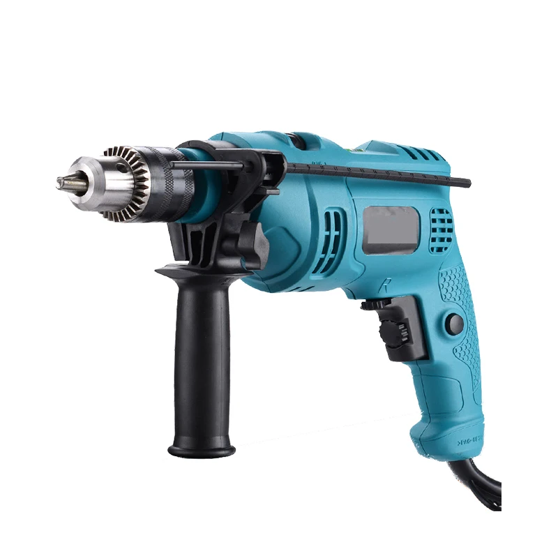 Multi-function Impact Drill 220V Household Pistol Drill Dual-use Variable Speed Reverse Electric Hammer Drill Wall Tool 1PC