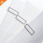 Зажим для бумаги xiaomi mijia 10 шт., металлический клейкий зажим для канцелярских принадлежностей, умный инструмент для классификации
