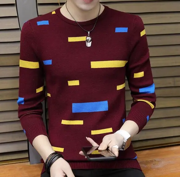 

Thick Men's Long Sleeved Shirt and Warm Clothes for Men's Winter Sweater T Shirts Men Mens Winter Shirts