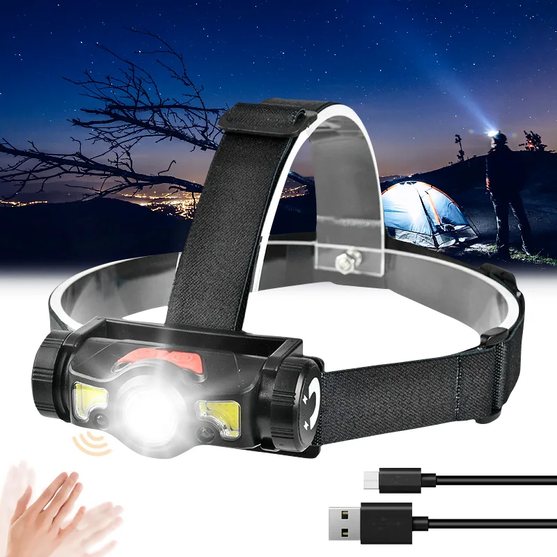 

Фонарь налобный портативный с ИК-датчиком и USB-зарядкой