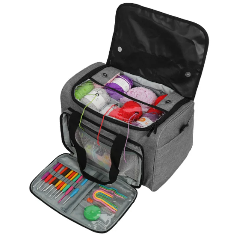 Многофункциональная Пылезащитная сумка для вязания из ткани Оксфорд переносная