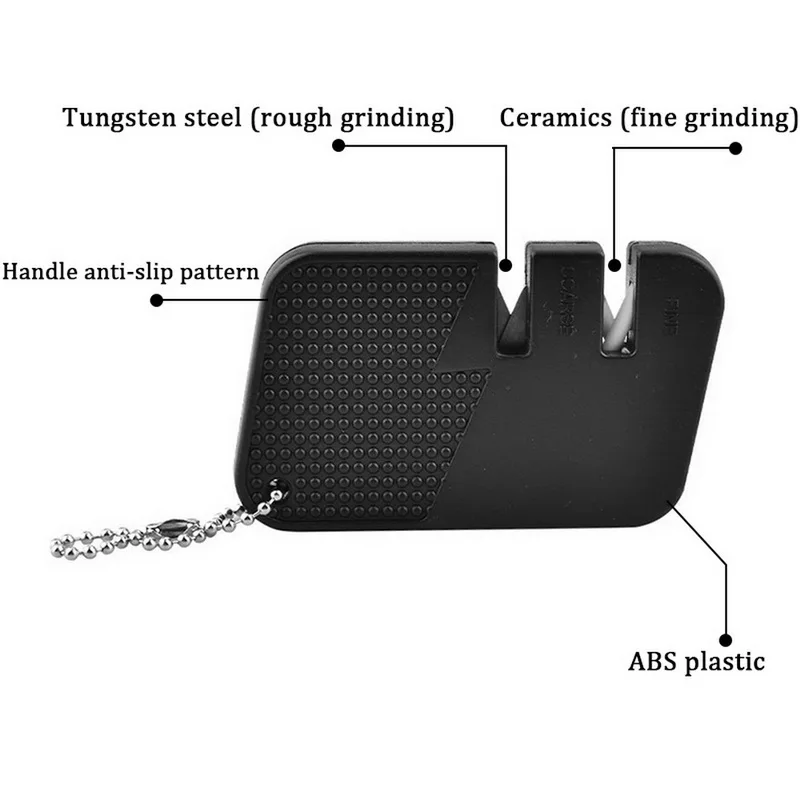 Мини-точилка для ножа портативный точильный камень многофункциональный