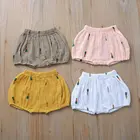 Шорты детские, для мальчиков и девочек, повседневные штаны для новорожденных, От 0 до 4 лет