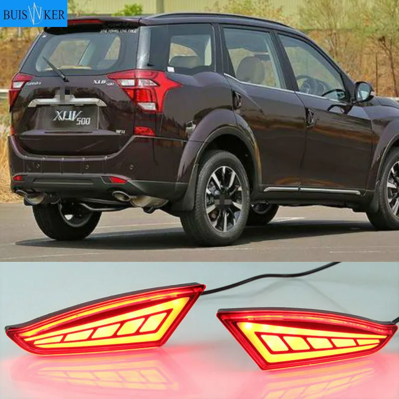 

For Mahindra XUV500 2018 2019 Multi-function Car LED Rear Fog Lamp Bumper Light Brake Light Reflector Night Running Lamp