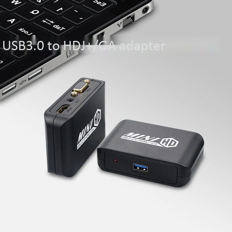 Видеоконвертер USB 1080 с поддержкой P USB3.0 в HDMI + VGA адаптер для ТВ гарнитуры