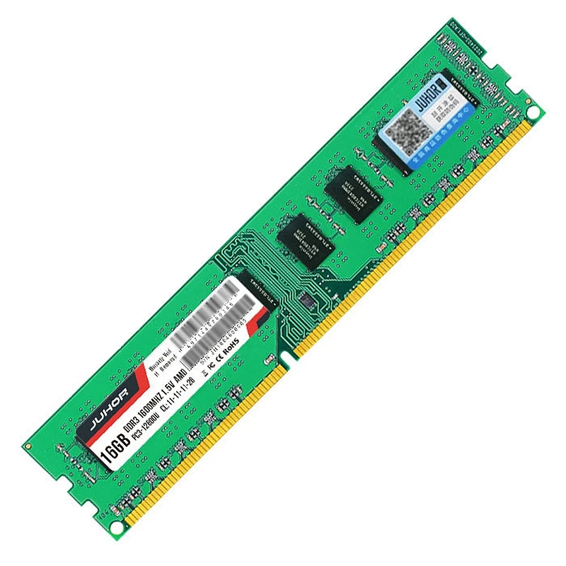 

JUHOR 16G DDR3 1600MHz RAM 1.5V 240-Pin Computer Game Memory, Suitable for Desktop Dedicated Memory