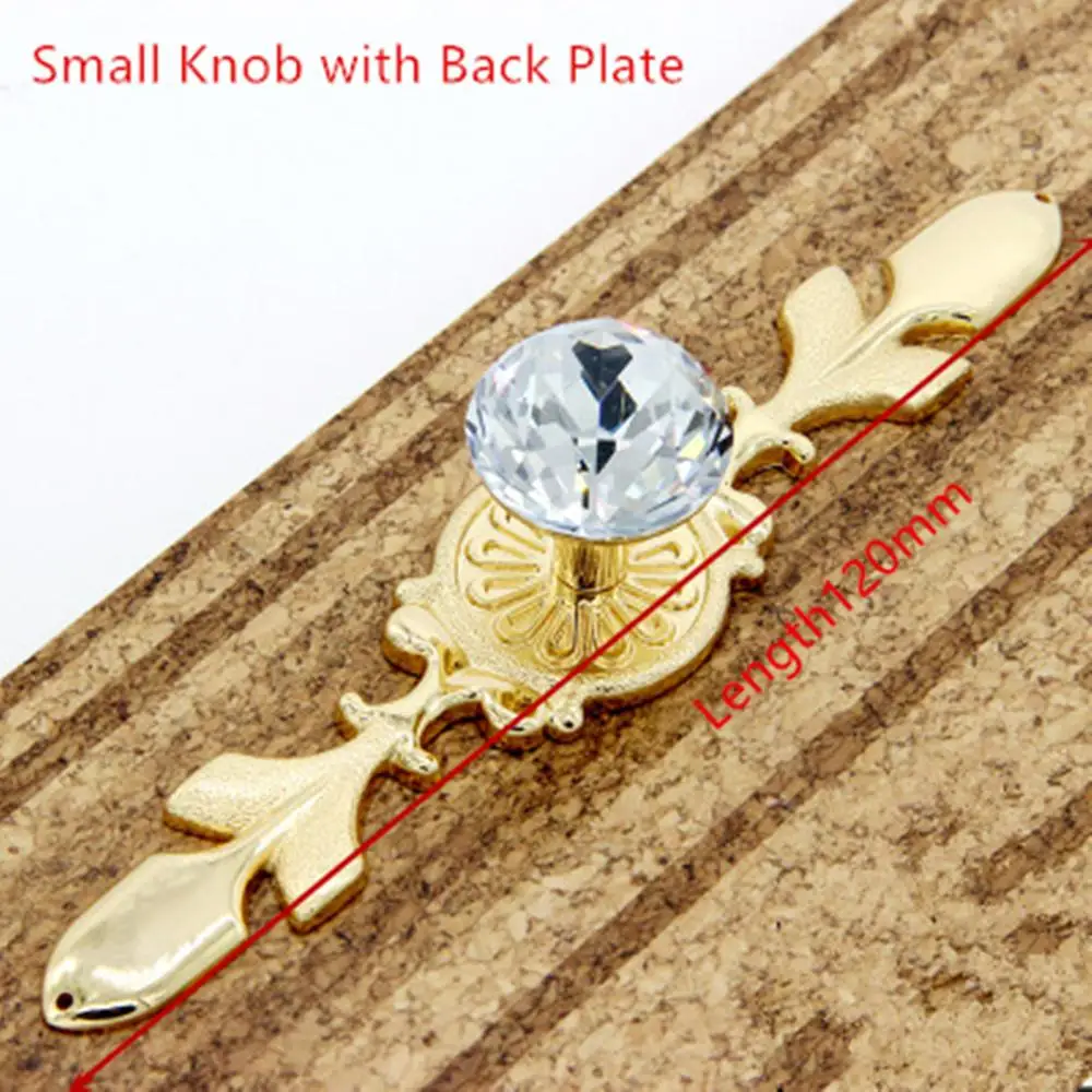 Стеклянная Ручка комода хрустальные ручки ящика ручка золотой прозрачный горный