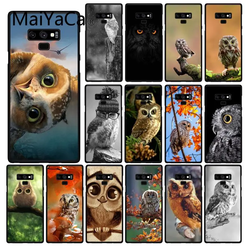 Чехол для телефона Maiyaca Animal Owl Samsung Galaxy A50 A70 A20 A30 Note9 8 Note7 Note10 Pro|Бамперы| |