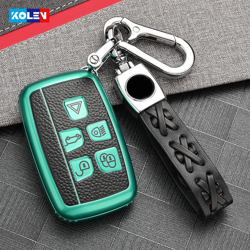 Кожа + ТПУ чехол ключа дистанционного управления автомобилем для Land Rover A9 Ranger Sport