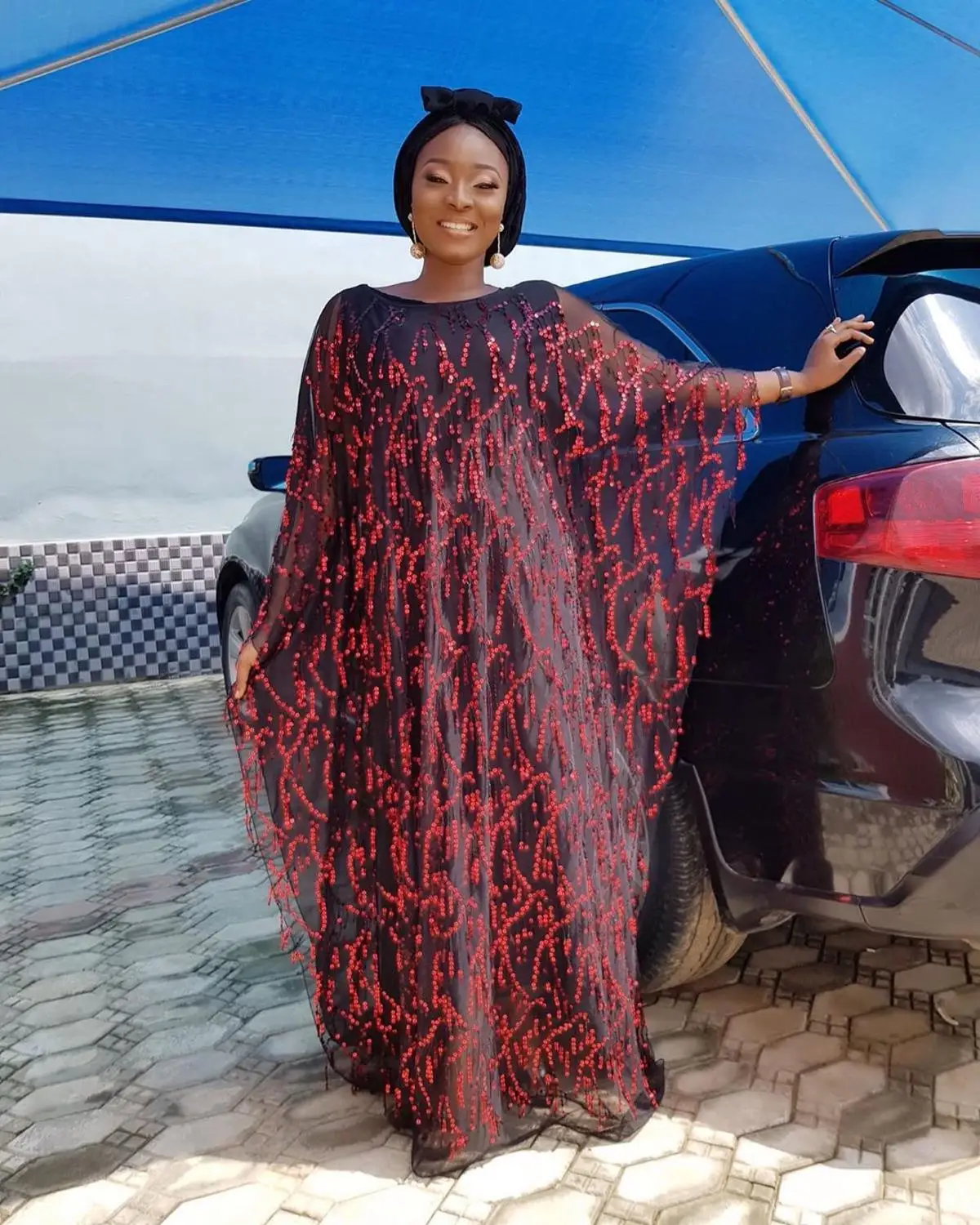 Длинное вечерние платье Tilapia с блестками эластичной вставкой | Женская одежда