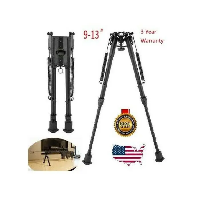

9" - 13" Adjustable Spring Return Hunting Rifle Bipod