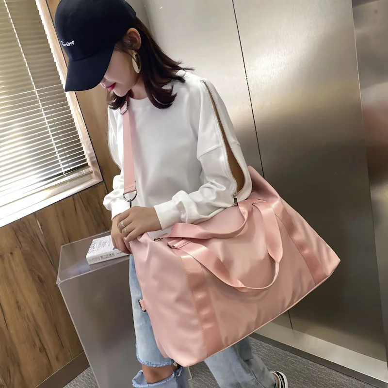 

Fashion Women Travel Bag Nylon Women Bag Casual Tote Handbag Large And Small Size Shoulder Bag For Women Weekend Work Out Bag