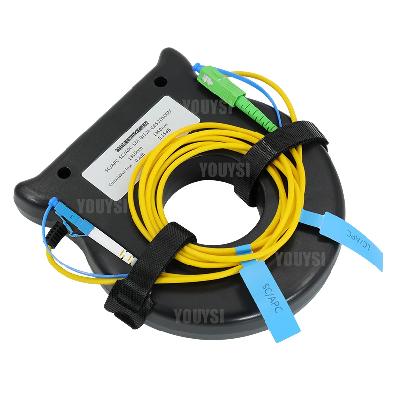 SC/APC-LC/UPC OTDR волоконный пусковой кабель коробка 150 м/300 м/500 м/1 км SM 9/1310 мкм