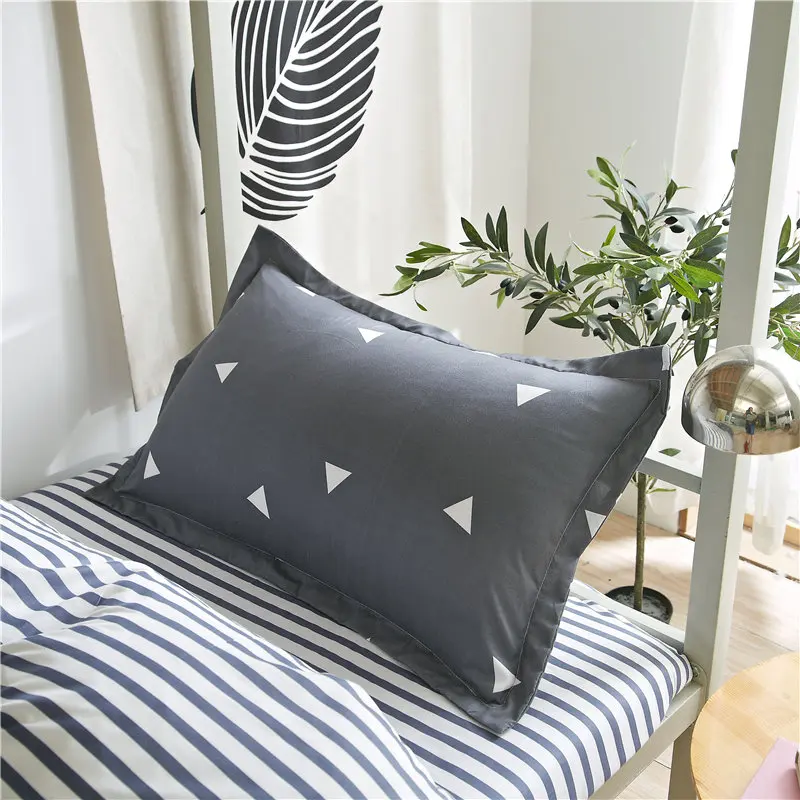 

CHICIEVE Grey Strip A/B Sides Better Design With Better Dream 3pcs Bedding Sets Textiles Family Comforter 2021 New Arrival