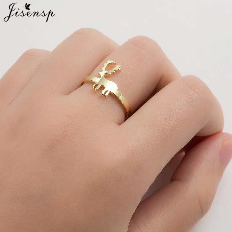 Мультяшный олень рога Рождественская елка кольца для девочек Дети из