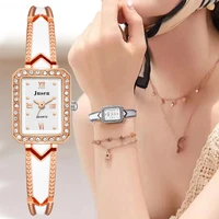 rectangle elegant women fashion watches luxury stainless steel ladies quartz watch qualities diamond roma dial female clock