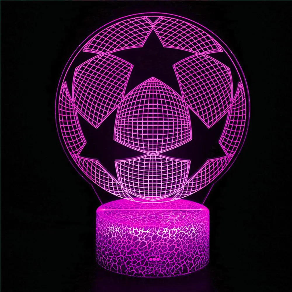 

LED Illusion Night Lamp Basketball Ball Hologram Acrylic Nightlight Room Decor Unique Gift for Student Bedroom 3d Night Light