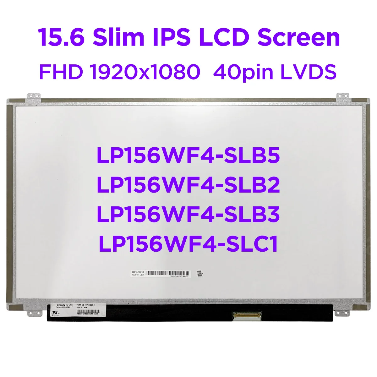 15 6 дюймовый IPS ЖК экран для ноутбука LP156WF4 SLB5 SLC1 SLB2 SLB3 Светодиодная панель дисплея