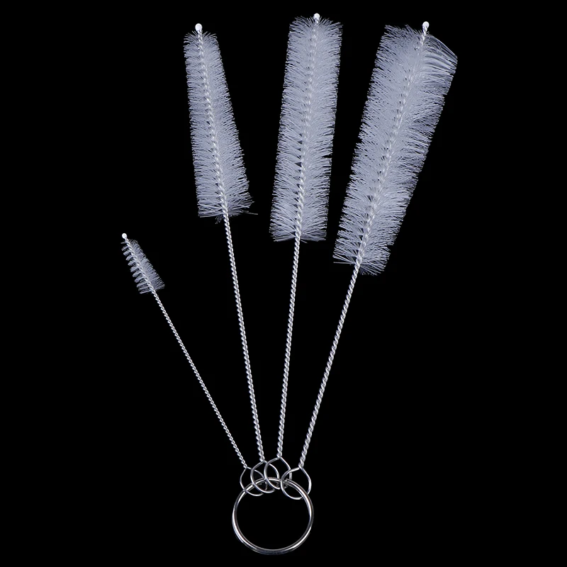 4 шт./компл. нейлоновые чистящие щетки для детского кормления бутылочки