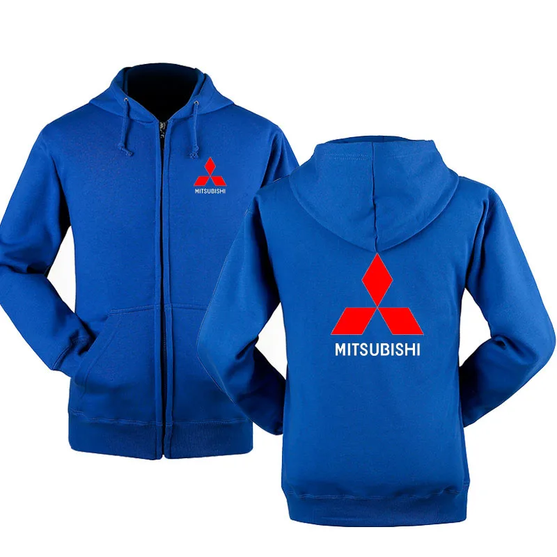 

2021 Winter Hoodie Male Mitsubishi logo Long sleeve hoodies men Zipper Sweatshirt Hoodies Mens Hooded Coat Jacket