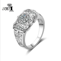 yayi jewelry fashion princess cut prong setting white aaa cubic zirconia silver color engagement wedding party leaves gift rings