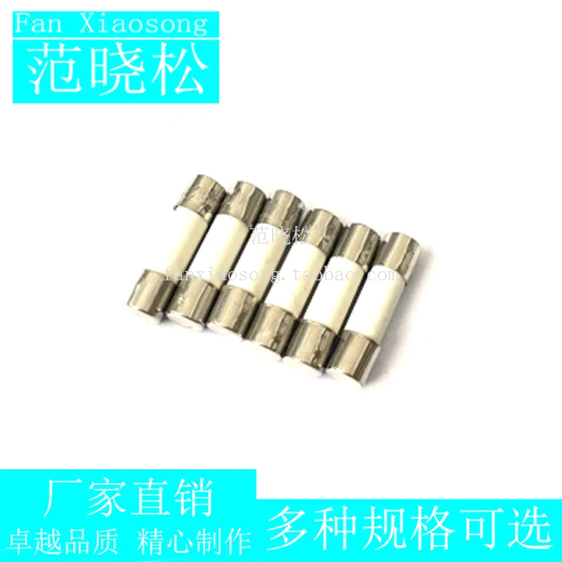 10 шт. 6*30 мм керамическая трубка плавкого предохранителя R058 RO58 6x30 250 в A 1A 2A 3A 4A 6A 8A 10A