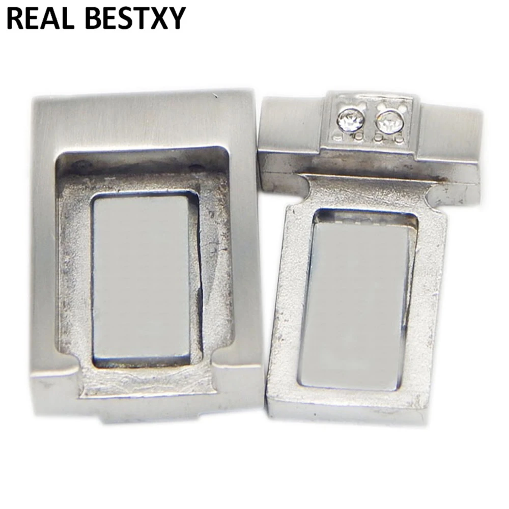 20pcs/lot hole size: 12*3.5mm 316l Stainless Steel Buckle Magnet Hook Jewelry Findings For Leather Bracelet Magnetic Clasp DIY | Украшения