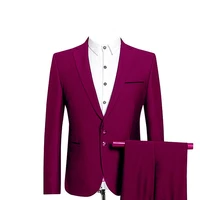 2020 men wedding suits two buttons with pants wool blend tuxedos fashion groom business career suits 3 pcs costume homme ternos