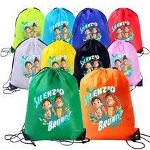 Disney Anime Luca Alberto Sea Monster Fabrics Kid Travel Pouch Storage Clothes Shoes Bags Drawstring School Portable Backpack