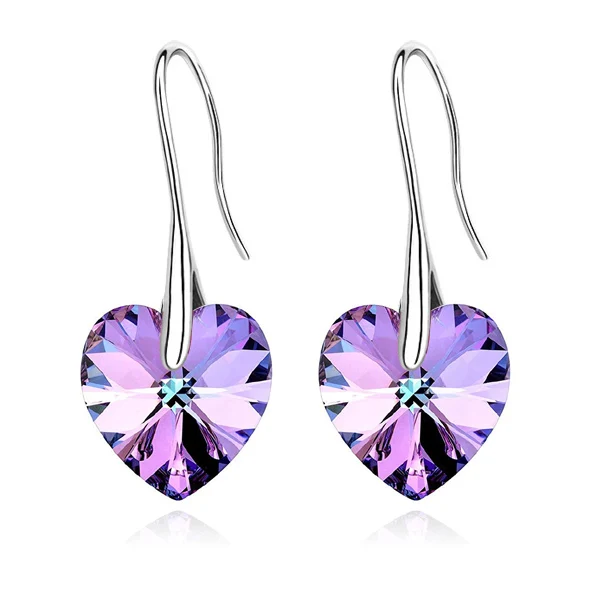 Корейские висячие серьги с кристаллами Swarovski для женщин,, серебряные серьги, вечерние ювелирные изделия, подарок для друзей