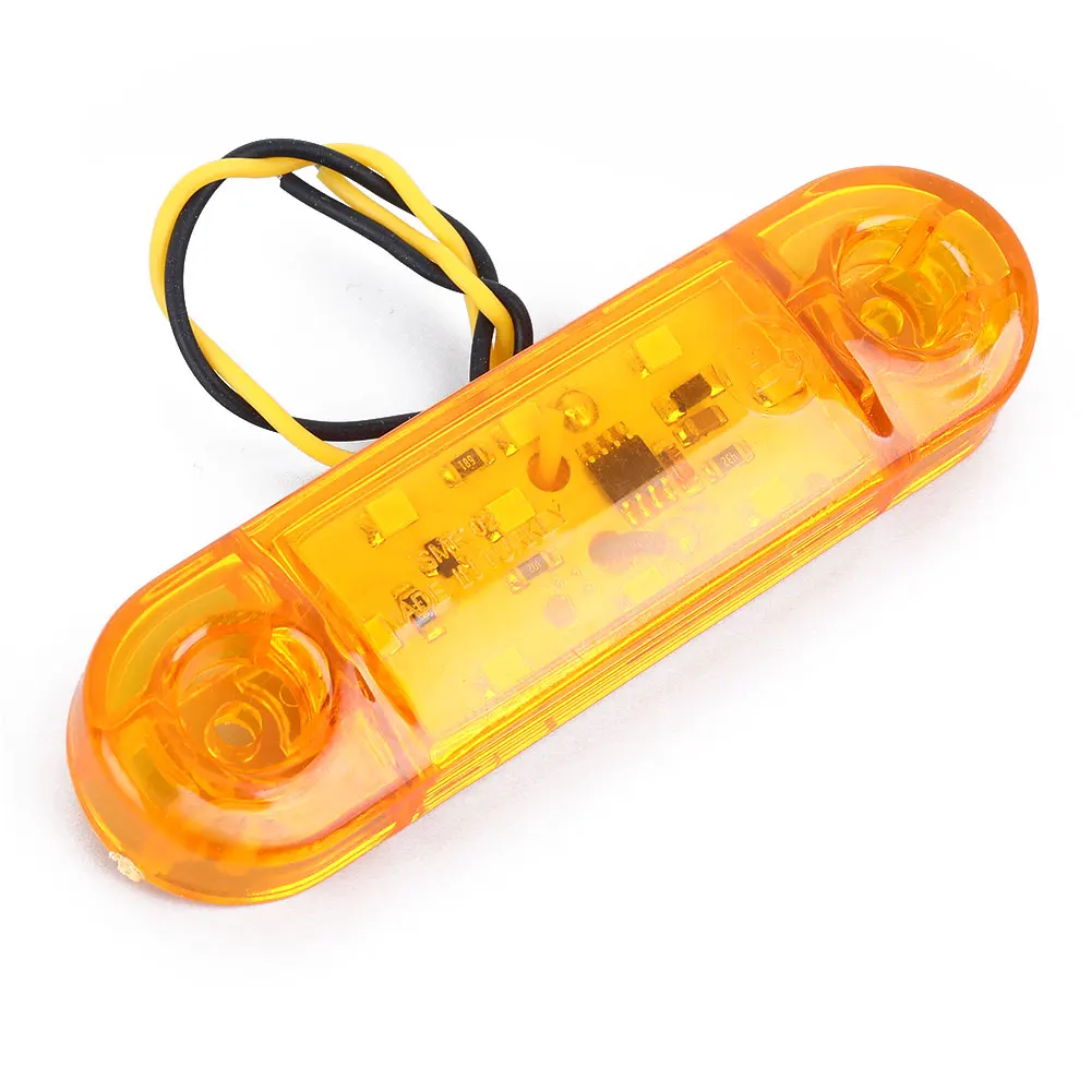 

NEW Light Guide Truck RV Car Lamp Amber Chang Liang Auto Vehicles Semaphore Side yellow Light