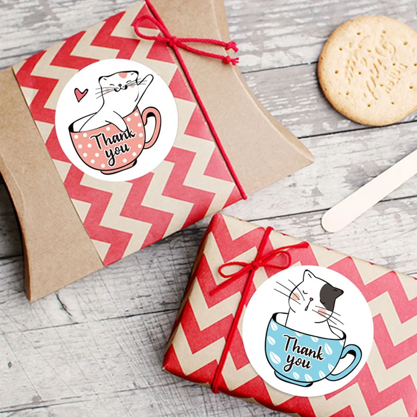 500 шт./рулон милые винтажные наклейки с животными | Дом и сад