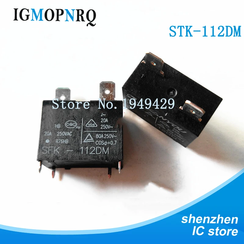 10 шт./лот SFK-112DM 12VDC G4A20A DIP кондиционер 20A 250VAC sanyou реле