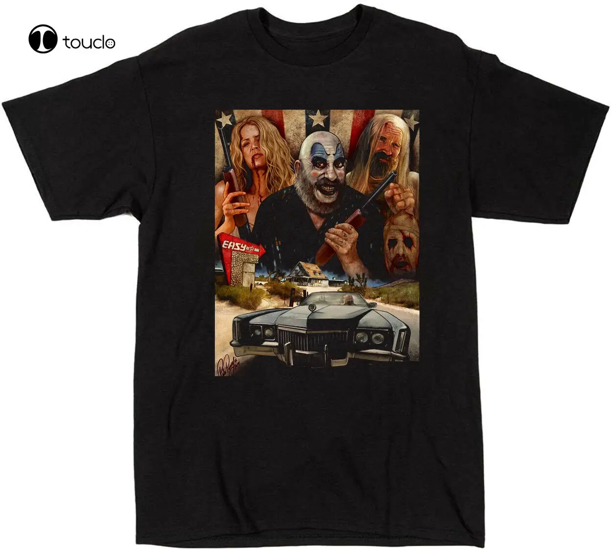 Новинка черная хлопковая винтажная футболка унисекс с изображением демонов