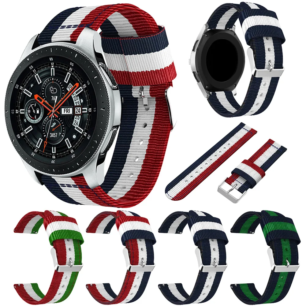 Нейлоновый спортивный ремешок для Samsung galaxy watch 46 мм сменный умных часов браслет Gear