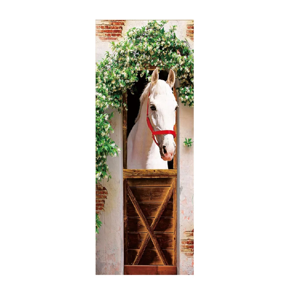 

Клейкие водонепроницаемые Стикеры для устойчивых дверей, модные декоративные Стикеры из ПВХ для шкафа, крыльца