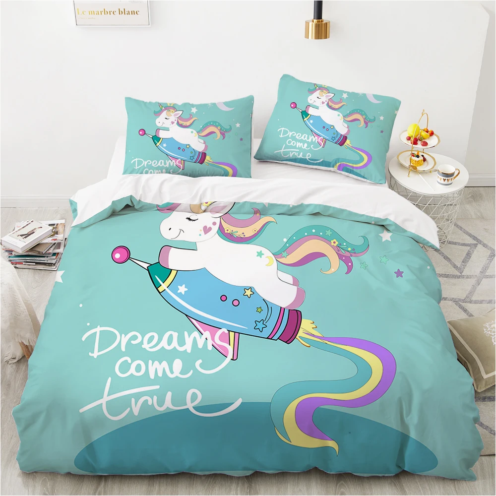 Комплект детского постельного белья с мультяшным рисунком детская кроватка