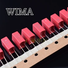 6PCS NEW RED WIMA MKS2 10UF 50VDC 10% PCM5 106/50V (K level) MKS2B051001N00K00 MKS 106 50V P5MM hot sale