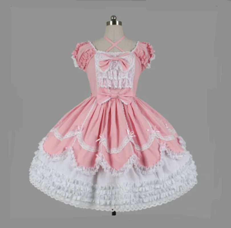 New pink sissy baby maid mini dress CD / TV custom