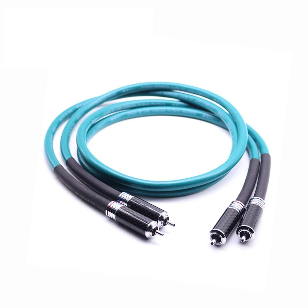 Пара hi fi стерео Cardas углеродный Fber RCA кабель высокопроизводительный Hi Fi аудио 2rca к