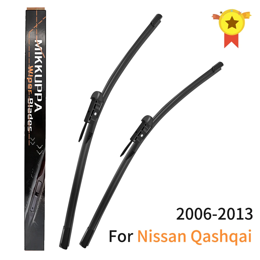 Передняя и задняя щетки стеклоочистителя Mikkuppa для Nissan Qashqai J10 2006 2007 2008 2009 2010 2011 2012