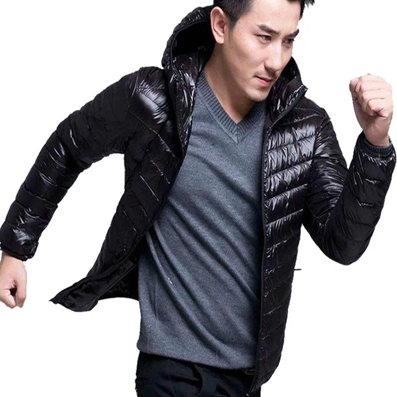 Мужской всесезонный ультралегкий пуховик водонепроницаемая и ветрозащитная