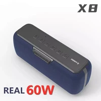 60w type c wireless waterproof bluetooth speaker bass column portable outdoor speaker tws subwoofer soundbar support tf card aux