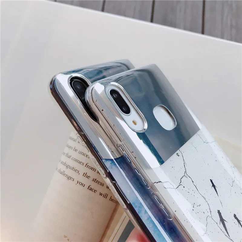 Мраморный зеркальный чехол для телефона OPPO R11 R11S R15 R15X R17 Pro R9 R9S Plus Find X K1 U1 Lanyard